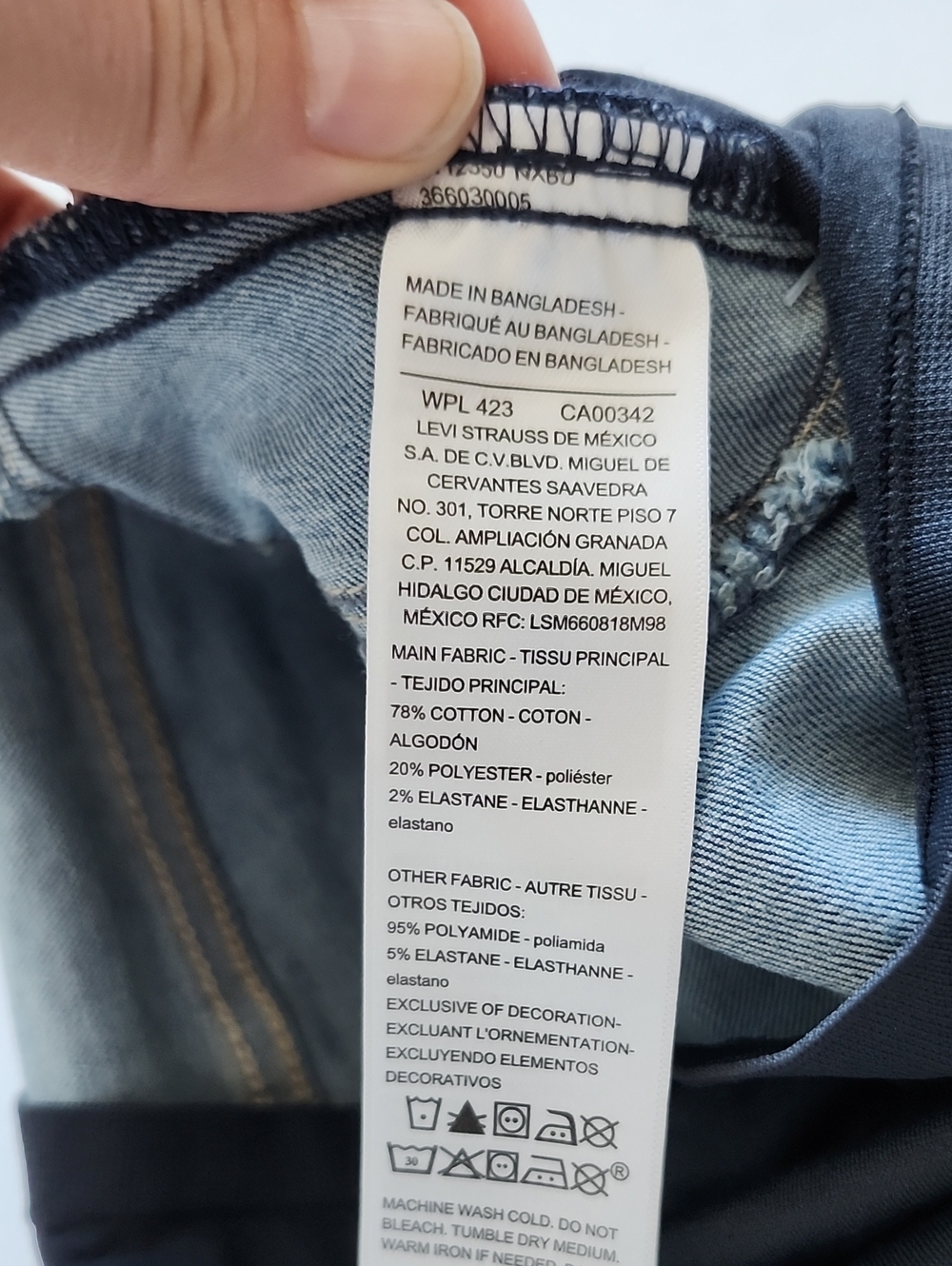 NWT Signature by Levi Strauss Gold Label Women's Maternity Skinny Jeans Size XS - Picture 9 of 11